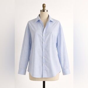 LESET Sky Blue striped Yoshi Casual Button Down Shirt size L